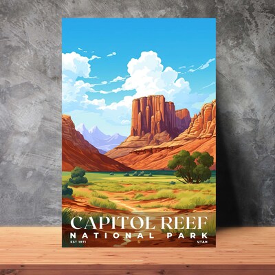 Capitol Reef National Park Poster, Travel Art, Office Poster, Home Decor | S7 - image3